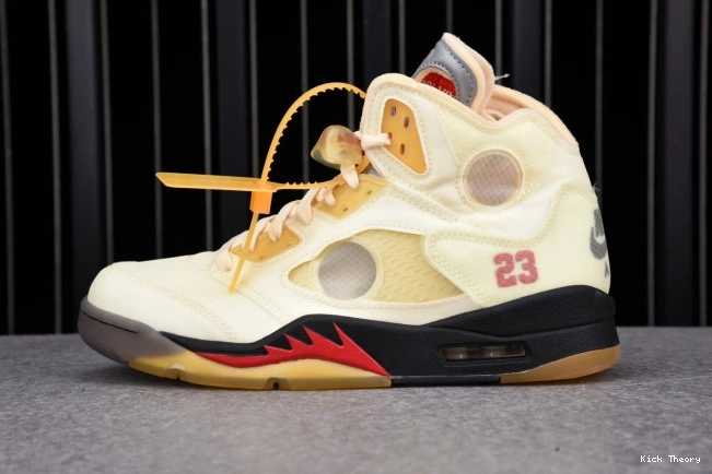 Kick Theory Jordan Sail OFF-WHITE 5 Retro DH8565-100 0713